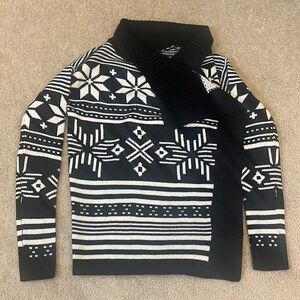 NWT Express Women’s Open Front Snowflake Cardigan Sweater - size S